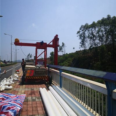 博奥FN42公路折臂式桥梁检测车 灯杆轻松跨越，台车灵动支撑